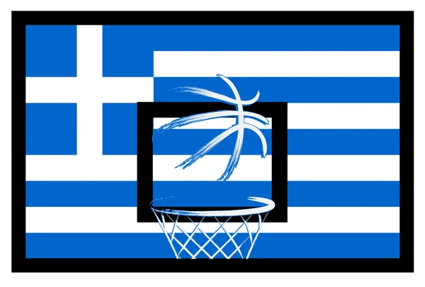 Griegos baloncesto signo — Archivo Imágenes Vectoriales