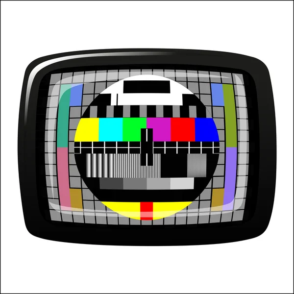 Tv - modèle de test de couleur — Image vectorielle