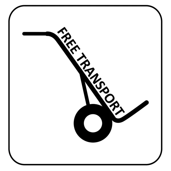 Gratis transport symbol — Stock vektor