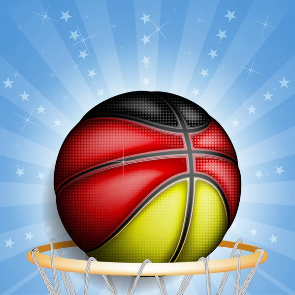 Alemania baloncesto signo — Vector de stock