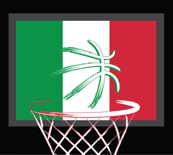 Panneau de basket italien — Image vectorielle