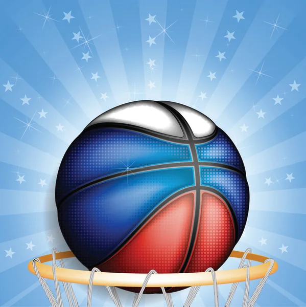 Panneau basket russe — Image vectorielle