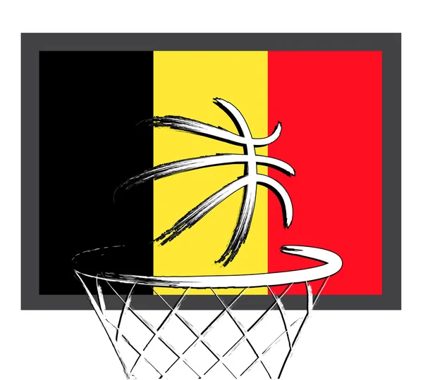 Belgische basketbal teken — Stockvector