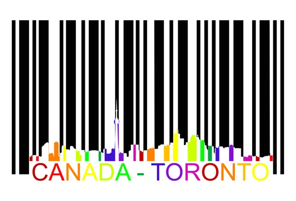 Canada Toronto barcode — Stock Vector