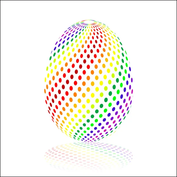 Colorful Jigsaw Easter egg — Stock Vector