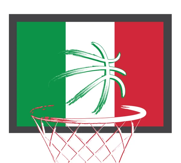 Panneau de basket italien — Image vectorielle