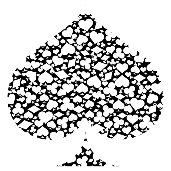 锹用游戏卡片符号 — 图库矢量图片