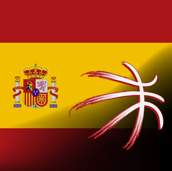 西班牙篮球标志 — 图库矢量图片