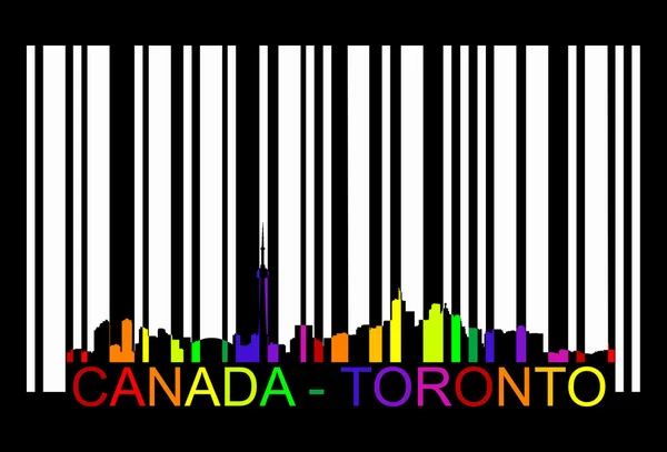 Canada Toronto barcode — Stock Vector