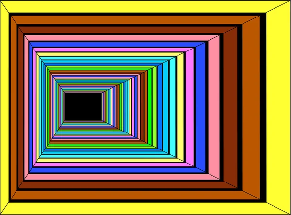 Farbenfroher abstrakter Raum — Stockvektor