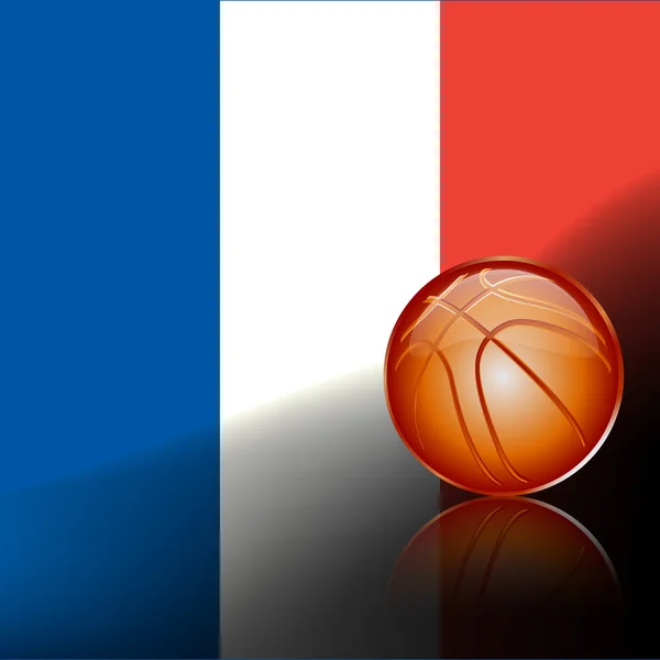 法国篮球标志 — 图库矢量图片