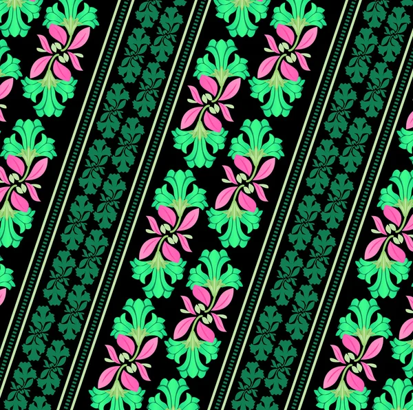 Bloemen wallpaper patroon — Stockvector