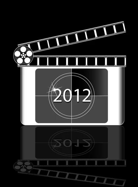 2012 year Film countdown — Stock Vector