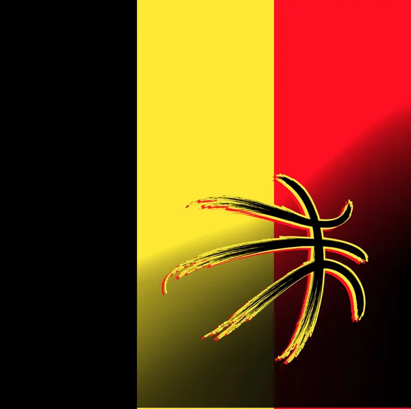 Belgische basketbal teken — Stockvector