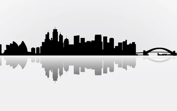 Ciudad Manhattan panorama — Vector de stock