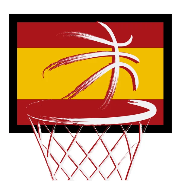 Panneau de basket espagnol — Image vectorielle