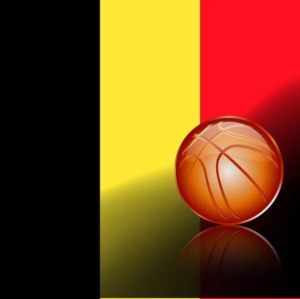 Belgijski koszykówki znak — Wektor stockowy
