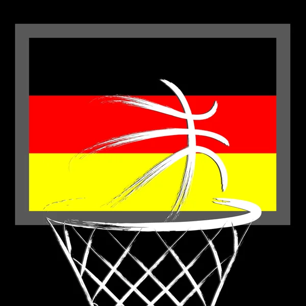 Allemagne basket signe — Image vectorielle