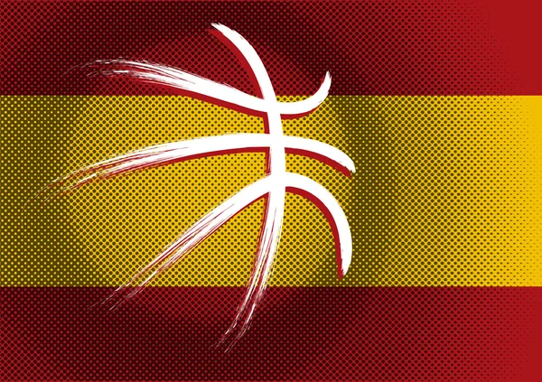 Sinal de basquete espanhol — Vetor de Stock