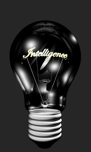 Bulb with intelligence light — Stock Photo, Image