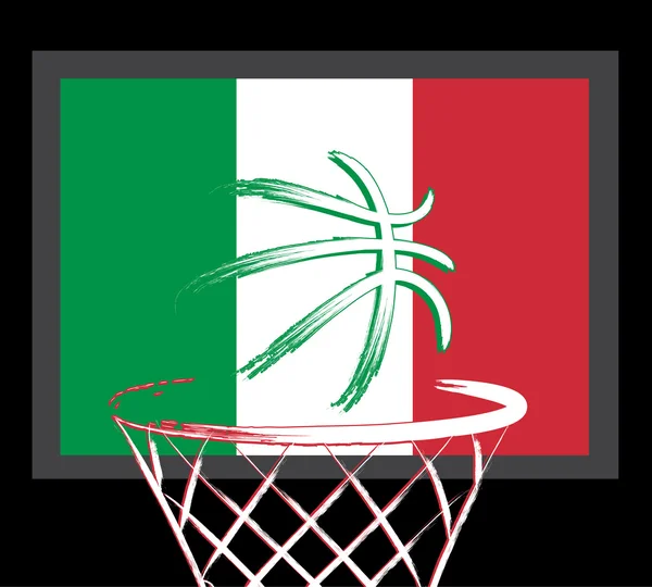 Panneau de basket italien — Image vectorielle