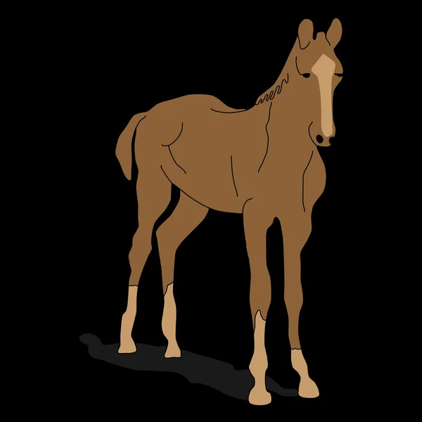 Zwierzę - koń znak — Wektor stockowy