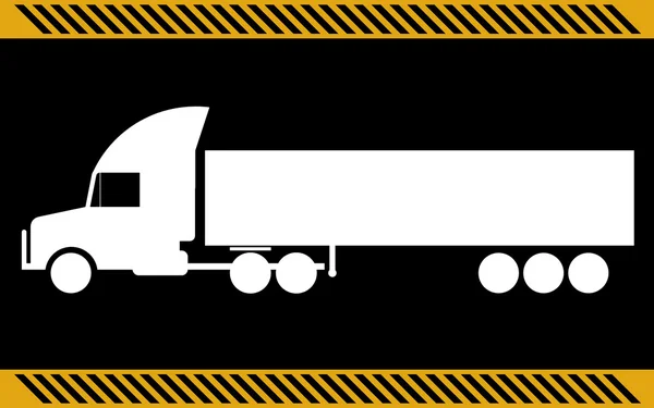 Semi truck anläggningsmaskin — Stock vektor