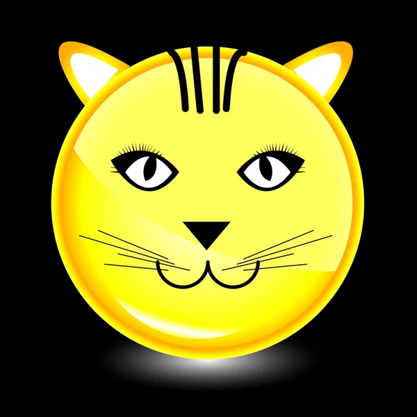 猫的笑容性格 — 图库矢量图片
