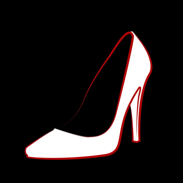 Woman's shoe sketch — Stock Vector