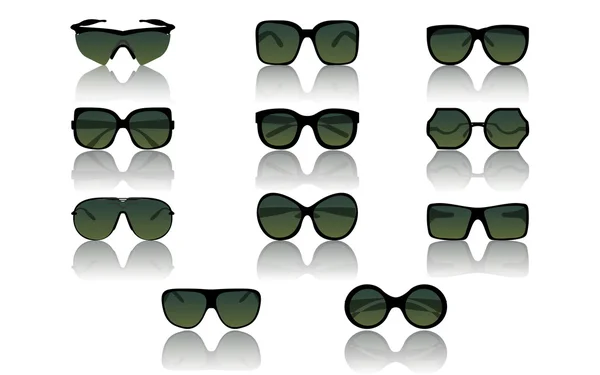 Óculos de sol em branco — Vetor de Stock