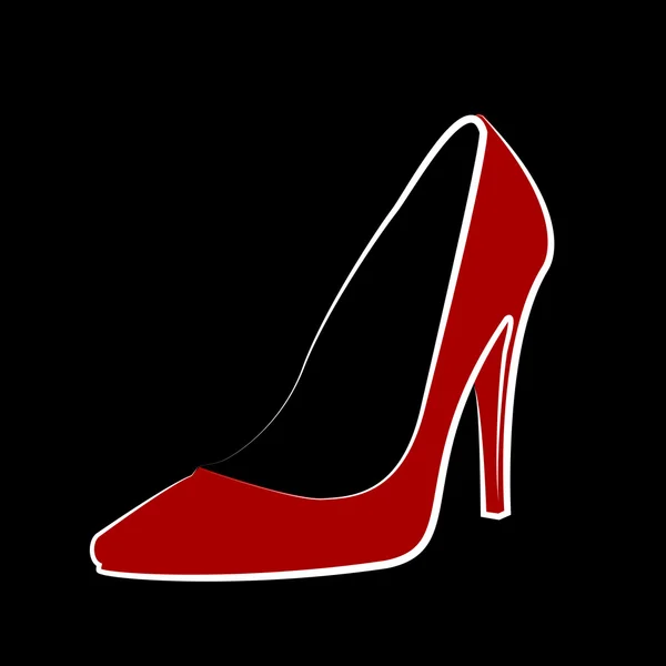 Croquis chaussure femme — Image vectorielle