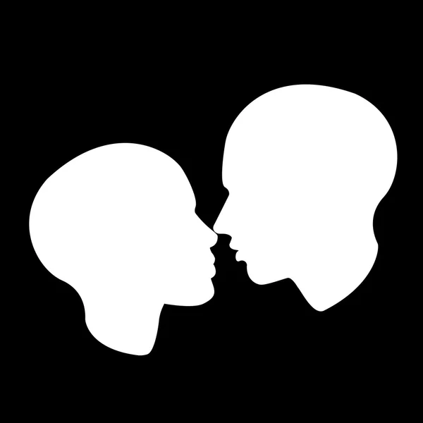 Σχεδόν σημάδι φιλί — Διανυσματικό Αρχείο