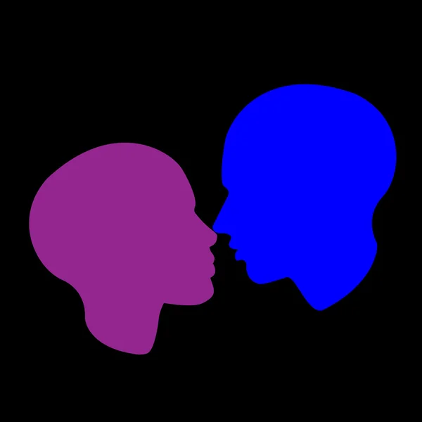 Почти знак поцелуя — стоковый вектор