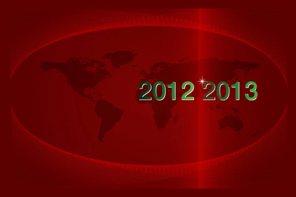 2012-2013 die Jahre, die vergehen. — Stockvektor