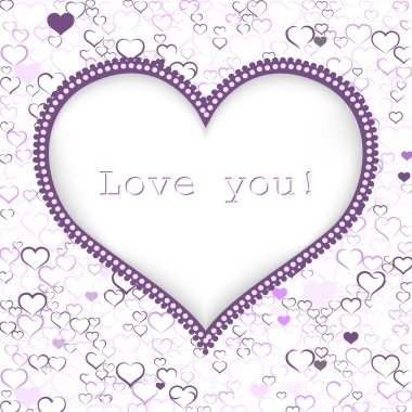 Sevgililer Günü kartı.