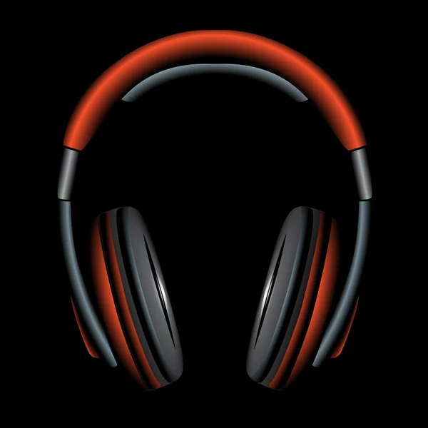 Casques simples orange — Image vectorielle