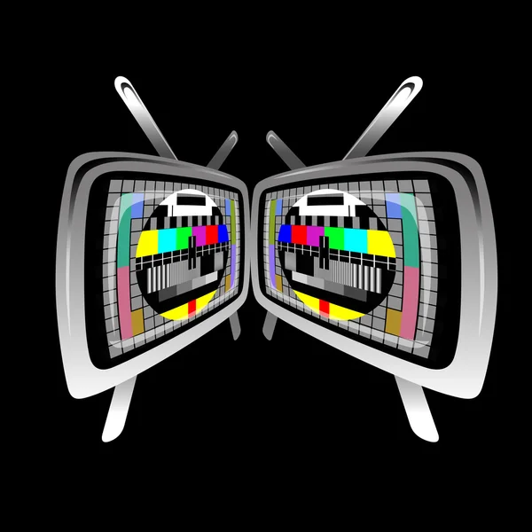Tv - padrão de teste de cor — Vetor de Stock