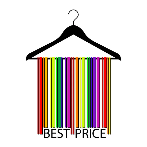 BEST PRICE barcode — Stock Vector