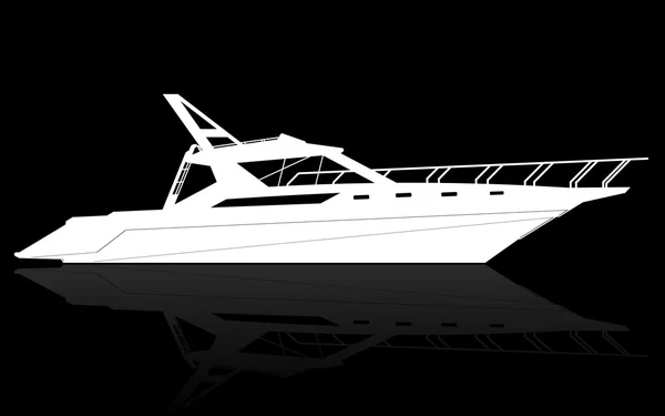 Yacht de luxe — Image vectorielle