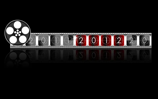 2012 año Cuenta atrás de la película — Vector de stock