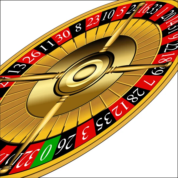 Rueda de ruleta — Vector de stock