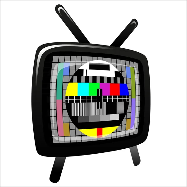 Tv - patrón de prueba de color — Vector de stock