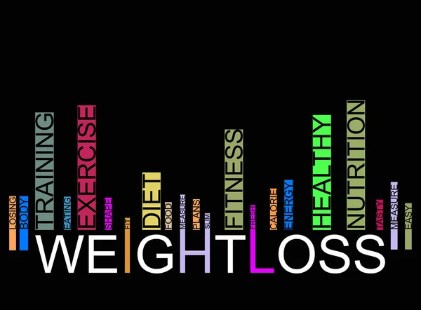 Weightloss  text barcode — Stock Vector