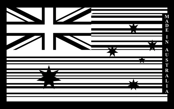 Australia QR code flag — Stock Vector