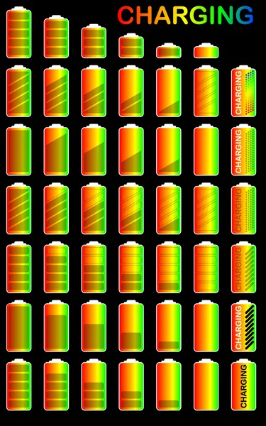 Batterij-set — Stockvector