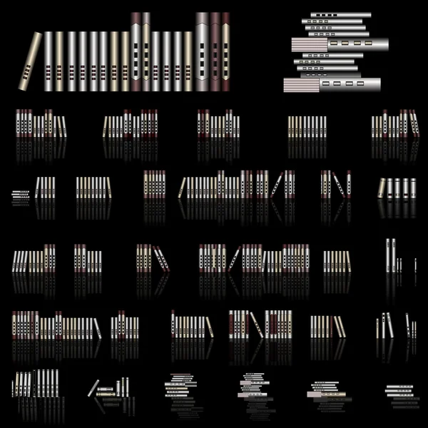 Collection de livres — Image vectorielle