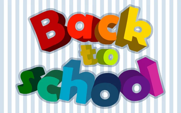 Back to school — Stock Vector