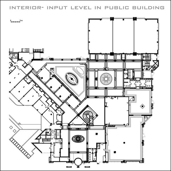 Interion-ingangsniveau — Stockvector