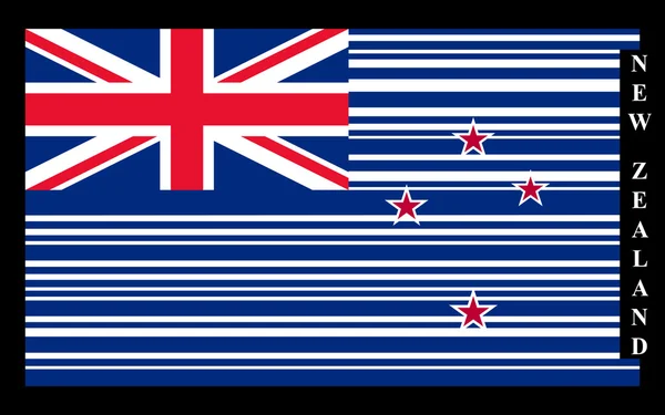 New Zealand barcode flag — Stock Vector