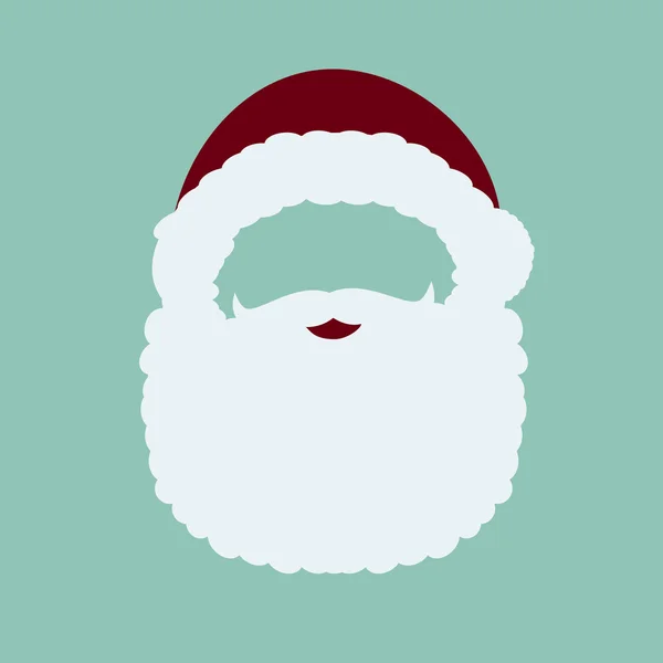 Santa claus masker — Stockvector